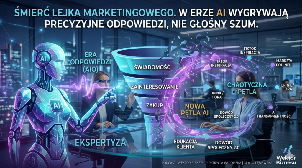 Śmierć lejka marketingowego. W erze AI wygrywają ci, którzy są precyzyjną odpowiedzią, a nie głośnym szumem