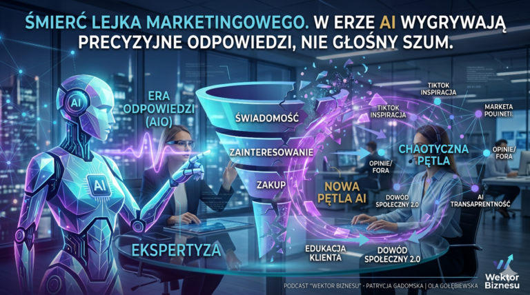 Śmierć lejka marketingowego. W erze AI wygrywają ci, którzy są precyzyjną odpowiedzią, a nie głośnym szumem